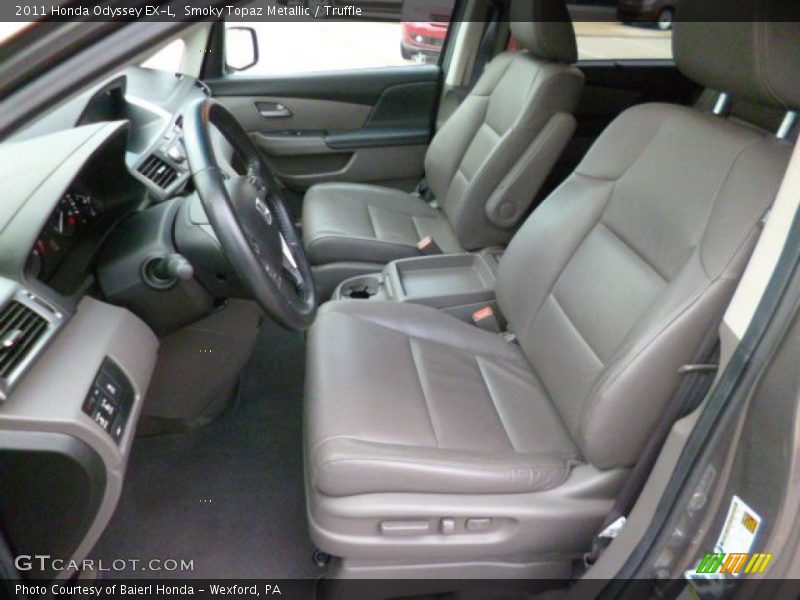Smoky Topaz Metallic / Truffle 2011 Honda Odyssey EX-L