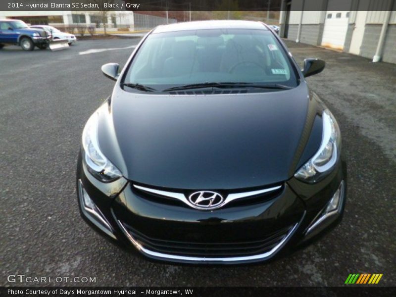 Black / Gray 2014 Hyundai Elantra SE Sedan