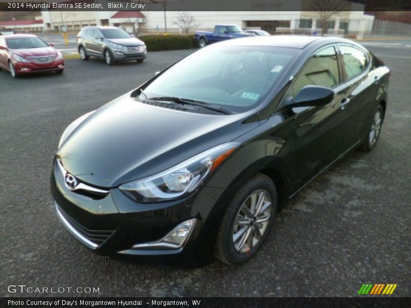 Black / Gray 2014 Hyundai Elantra SE Sedan