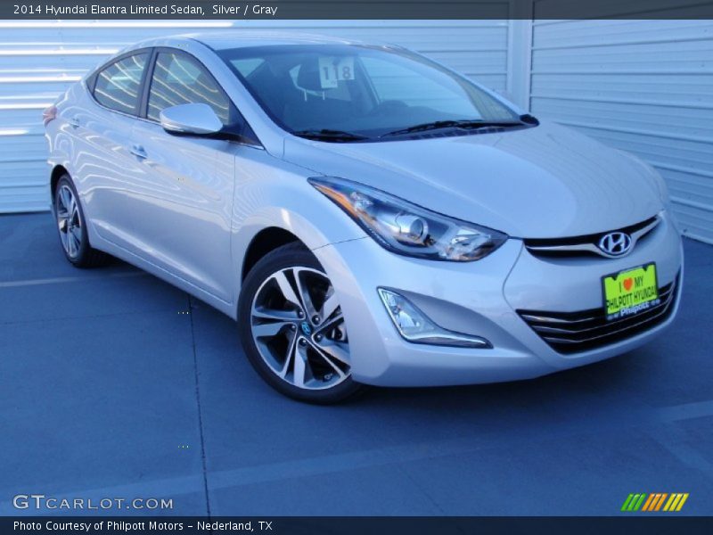 Silver / Gray 2014 Hyundai Elantra Limited Sedan