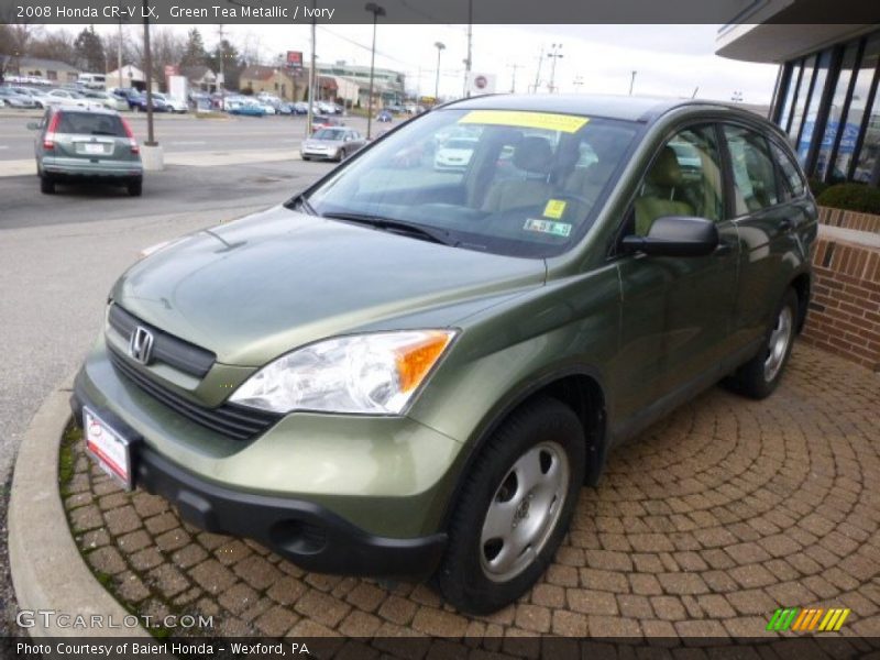 Green Tea Metallic / Ivory 2008 Honda CR-V LX
