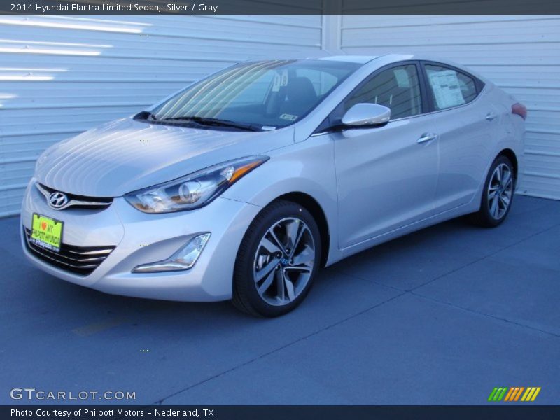 Silver / Gray 2014 Hyundai Elantra Limited Sedan