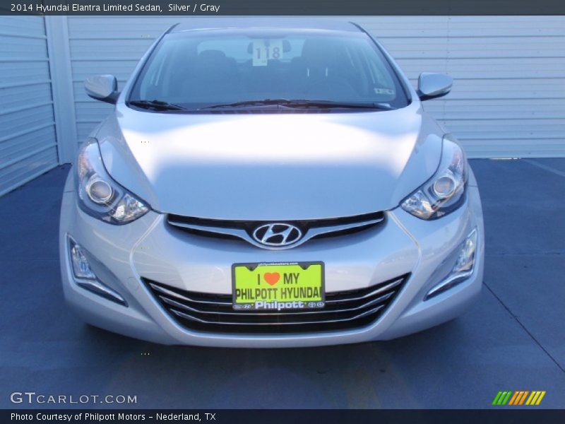 Silver / Gray 2014 Hyundai Elantra Limited Sedan