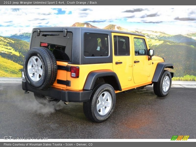 Crush Orange / Black 2013 Jeep Wrangler Unlimited Sport S 4x4