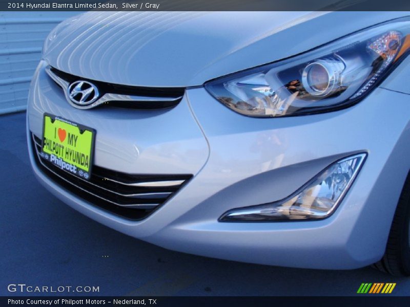 Silver / Gray 2014 Hyundai Elantra Limited Sedan