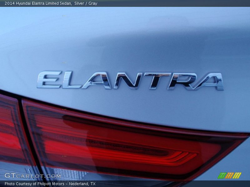 Silver / Gray 2014 Hyundai Elantra Limited Sedan