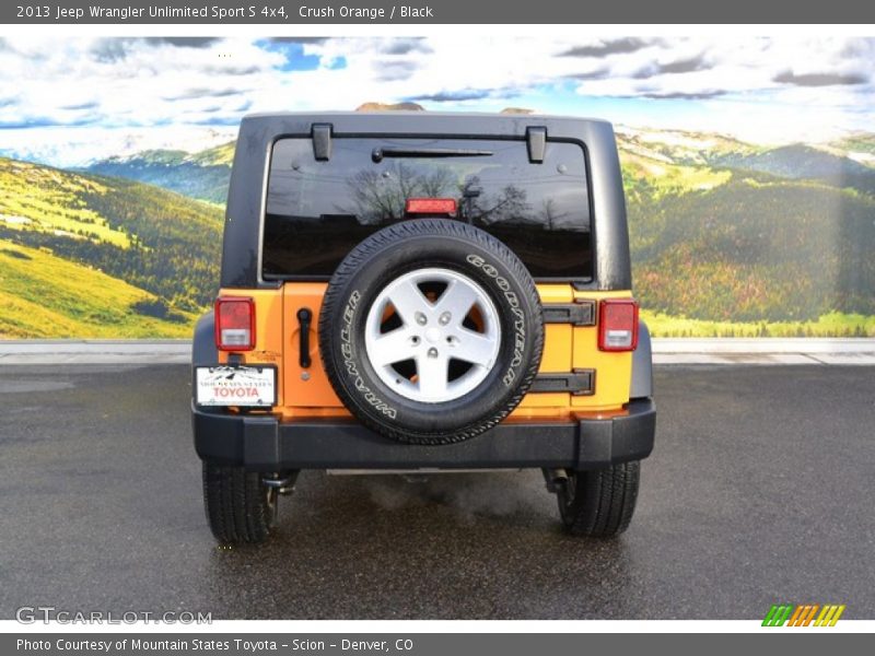 Crush Orange / Black 2013 Jeep Wrangler Unlimited Sport S 4x4