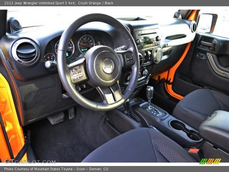 Crush Orange / Black 2013 Jeep Wrangler Unlimited Sport S 4x4