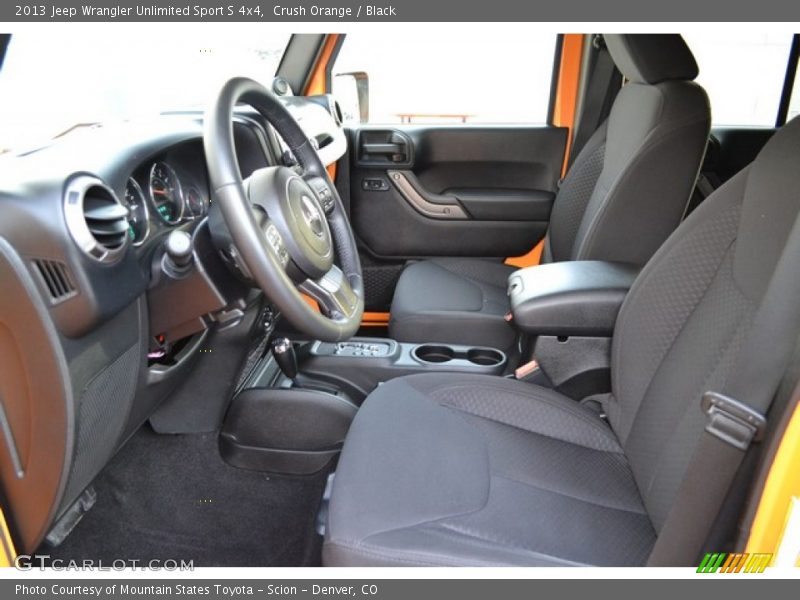 Crush Orange / Black 2013 Jeep Wrangler Unlimited Sport S 4x4