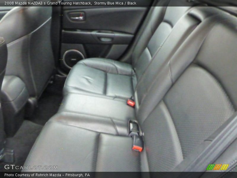 Stormy Blue Mica / Black 2008 Mazda MAZDA3 s Grand Touring Hatchback