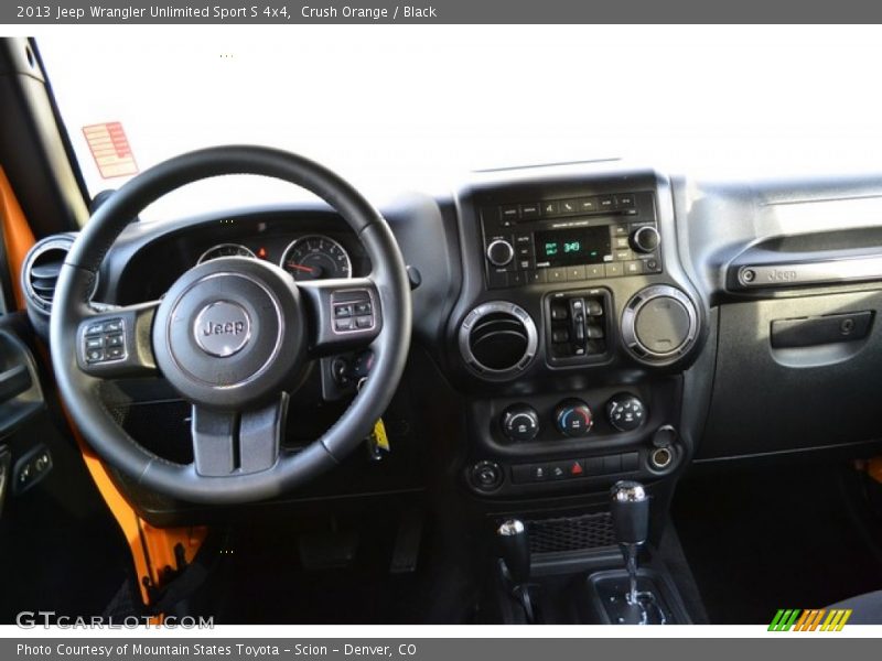 Crush Orange / Black 2013 Jeep Wrangler Unlimited Sport S 4x4