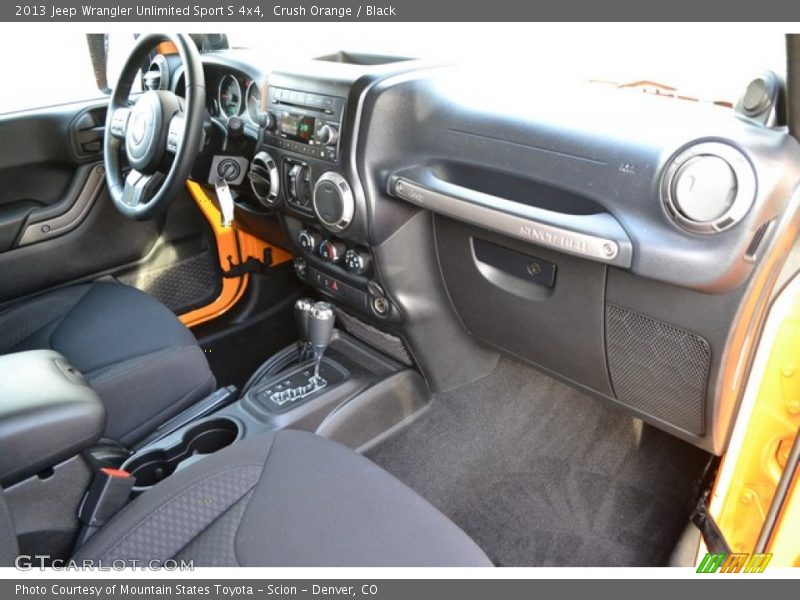 Crush Orange / Black 2013 Jeep Wrangler Unlimited Sport S 4x4