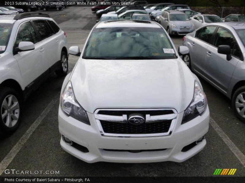 Satin White Pearl / Warm Ivory Leather 2013 Subaru Legacy 2.5i Limited
