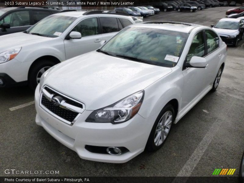 Satin White Pearl / Warm Ivory Leather 2013 Subaru Legacy 2.5i Limited