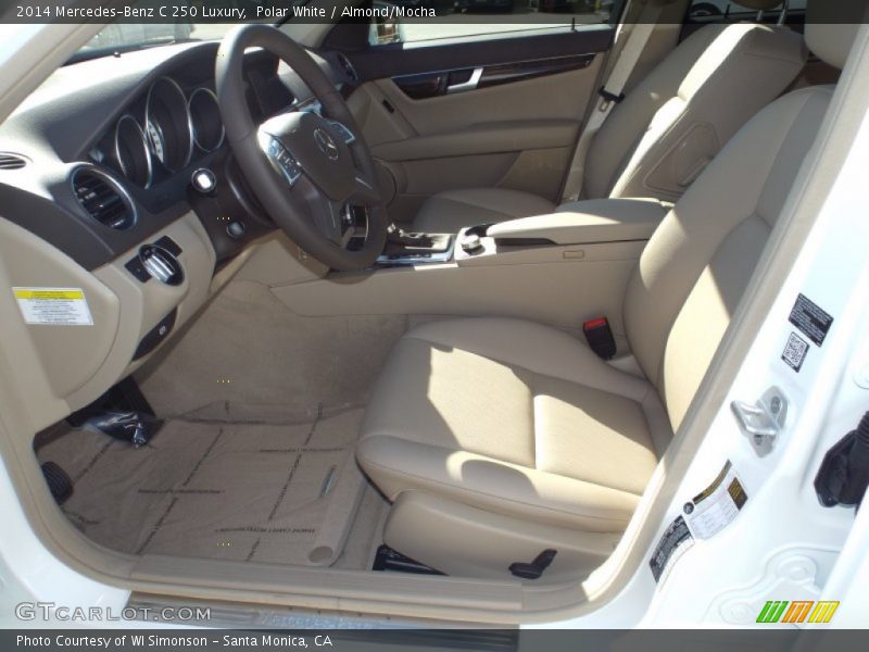 Polar White / Almond/Mocha 2014 Mercedes-Benz C 250 Luxury