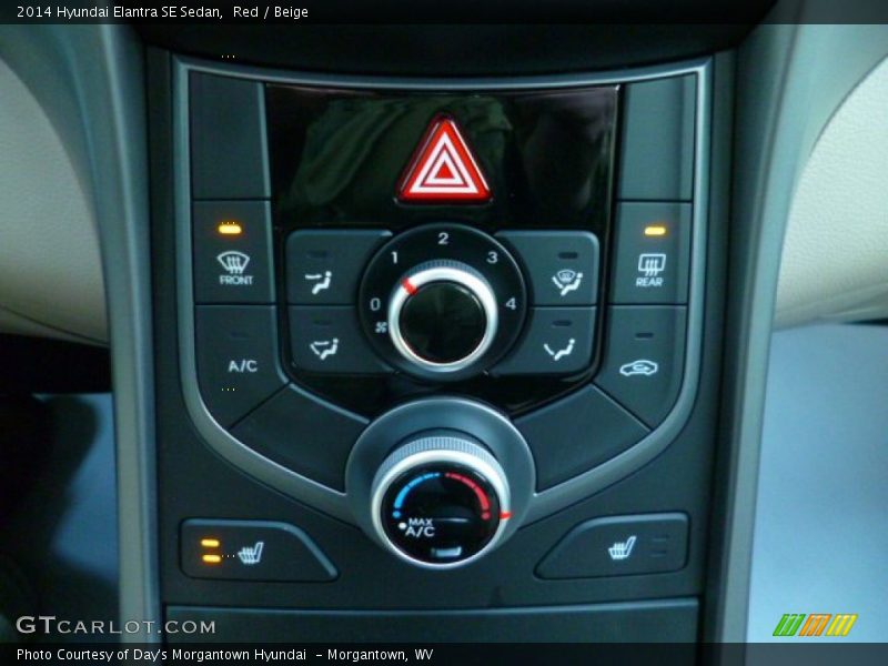 Controls of 2014 Elantra SE Sedan