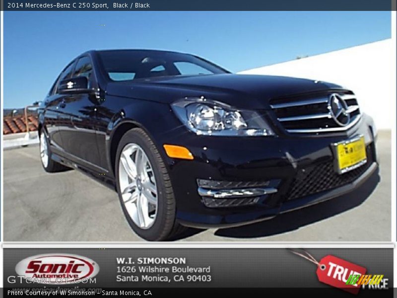 Black / Black 2014 Mercedes-Benz C 250 Sport