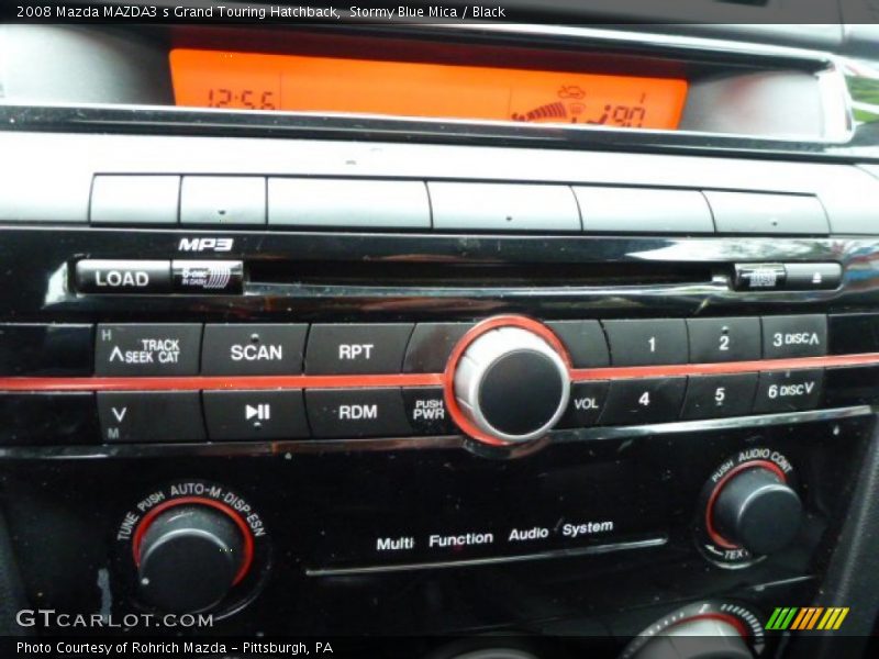 Stormy Blue Mica / Black 2008 Mazda MAZDA3 s Grand Touring Hatchback