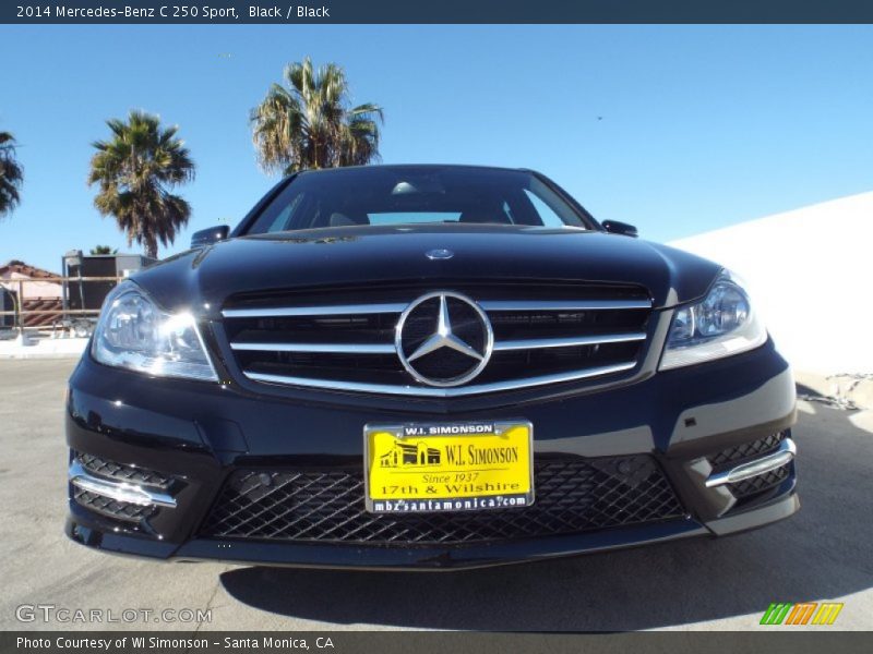 Black / Black 2014 Mercedes-Benz C 250 Sport
