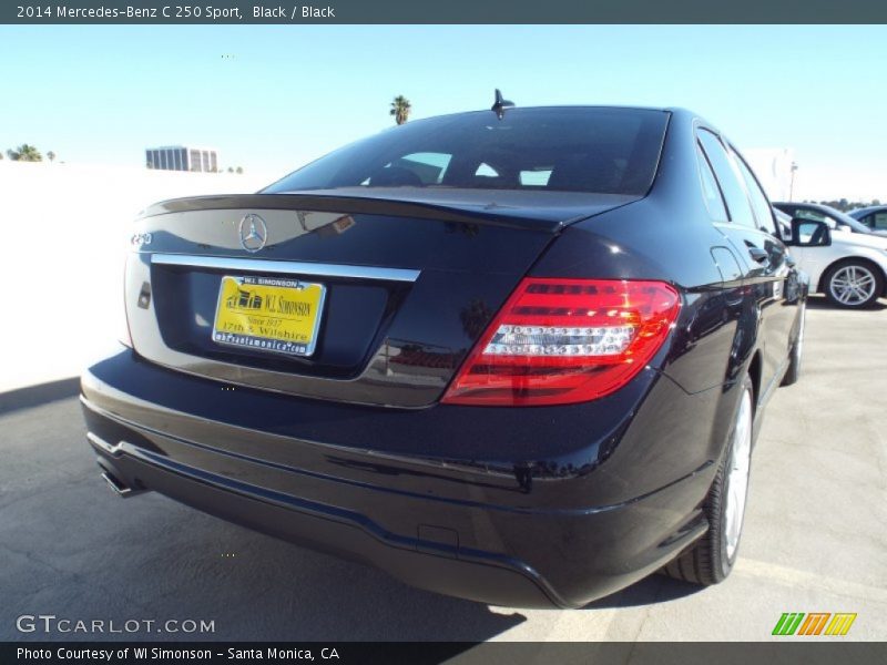 Black / Black 2014 Mercedes-Benz C 250 Sport
