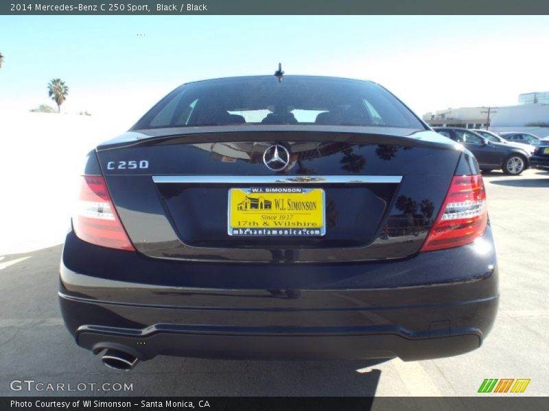 Black / Black 2014 Mercedes-Benz C 250 Sport