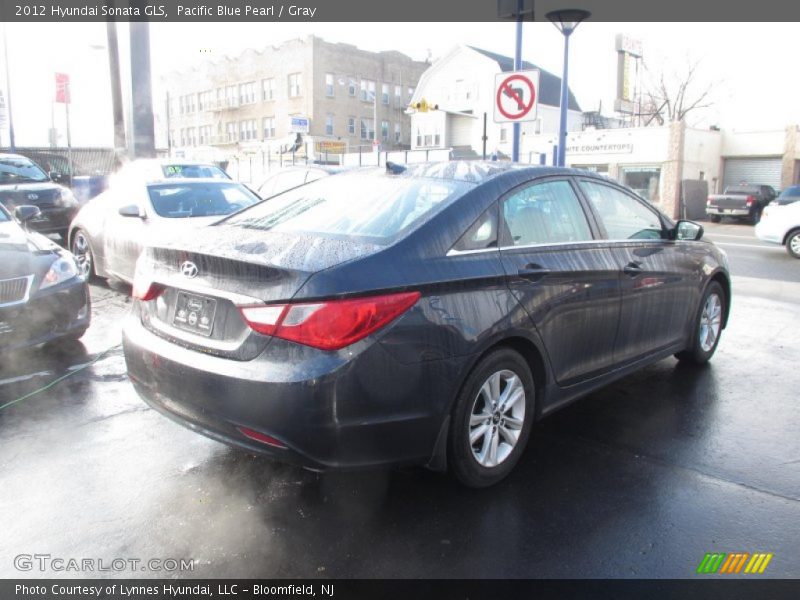 Pacific Blue Pearl / Gray 2012 Hyundai Sonata GLS