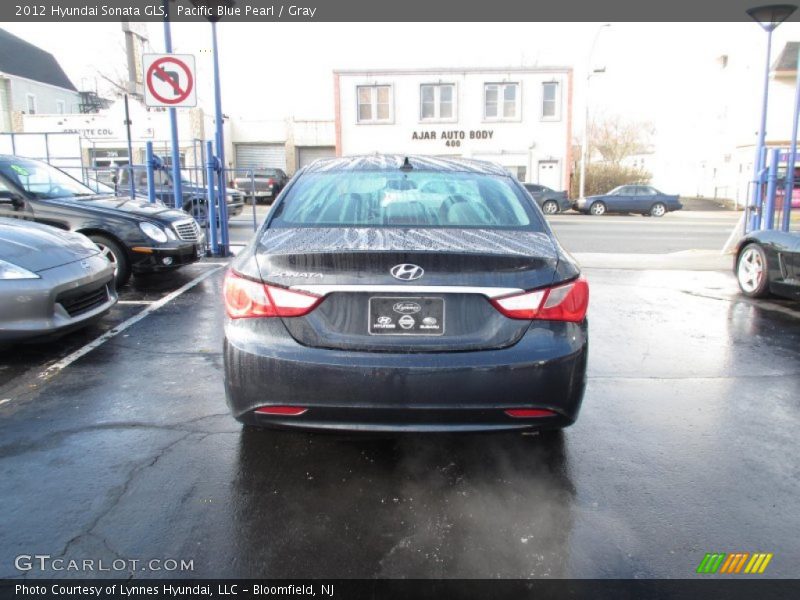 Pacific Blue Pearl / Gray 2012 Hyundai Sonata GLS