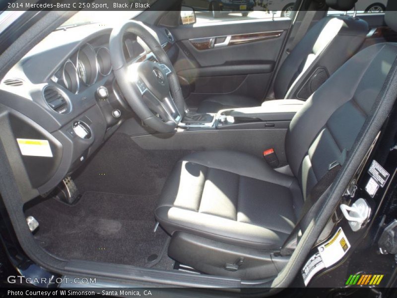 Black / Black 2014 Mercedes-Benz C 250 Sport