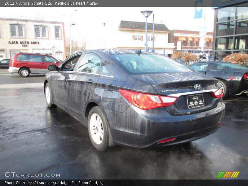 Pacific Blue Pearl / Gray 2012 Hyundai Sonata GLS