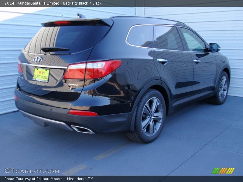 Becketts Black / Black 2014 Hyundai Santa Fe Limited
