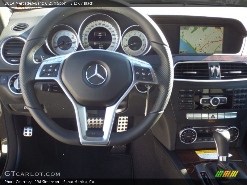 Black / Black 2014 Mercedes-Benz C 250 Sport