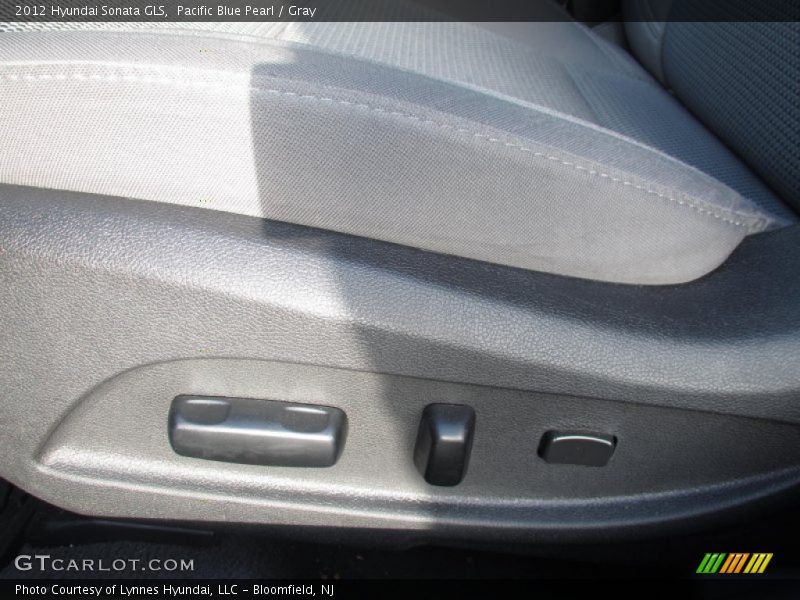 Pacific Blue Pearl / Gray 2012 Hyundai Sonata GLS