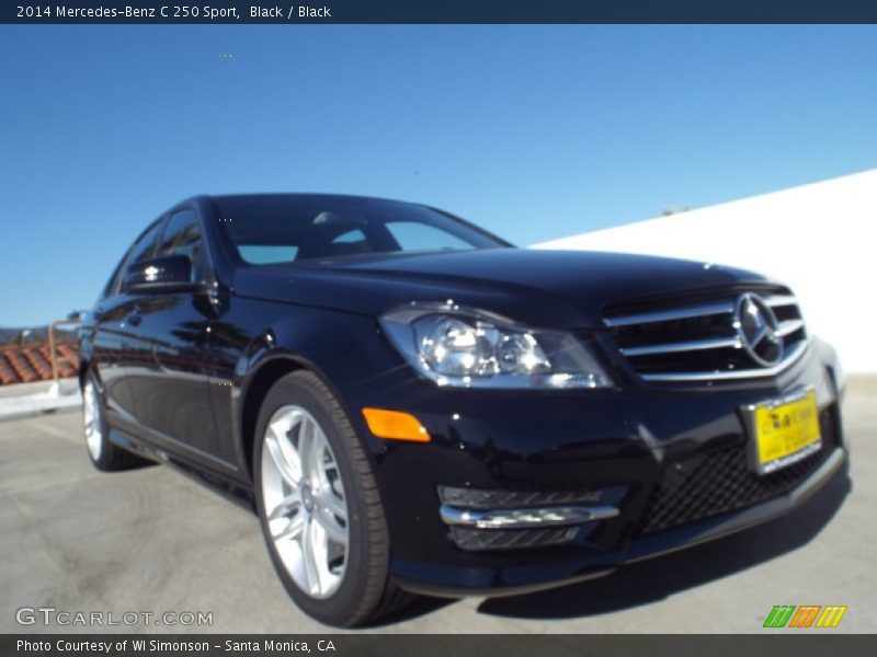 Black / Black 2014 Mercedes-Benz C 250 Sport
