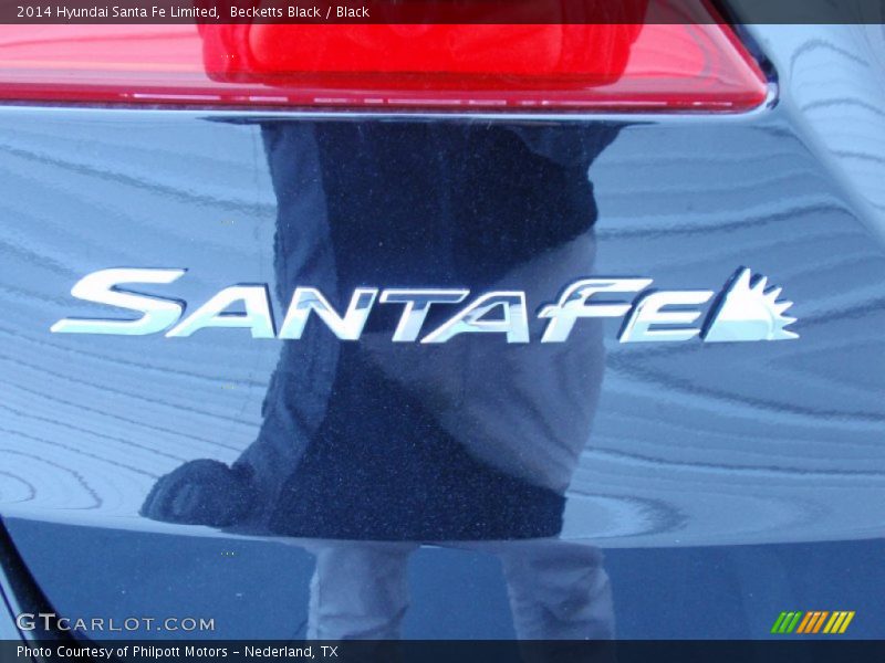 Becketts Black / Black 2014 Hyundai Santa Fe Limited
