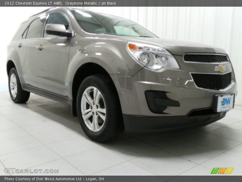 Graystone Metallic / Jet Black 2012 Chevrolet Equinox LT AWD