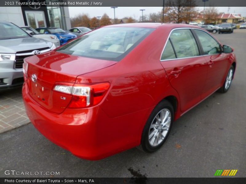 Barcelona Red Metallic / Ivory 2013 Toyota Camry LE