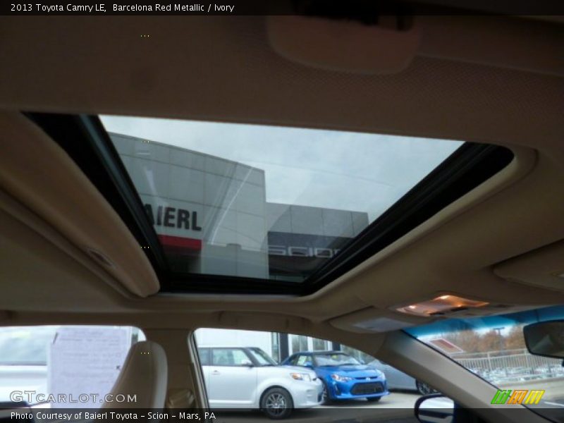 Barcelona Red Metallic / Ivory 2013 Toyota Camry LE