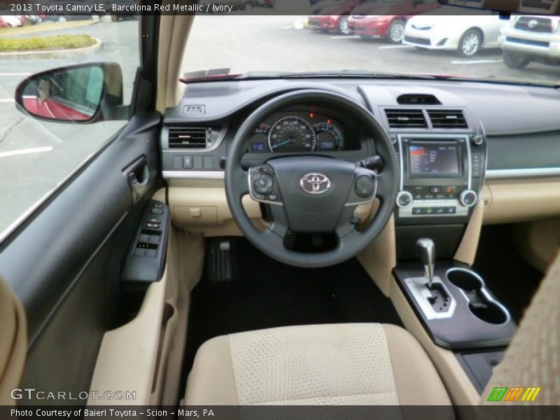 Barcelona Red Metallic / Ivory 2013 Toyota Camry LE
