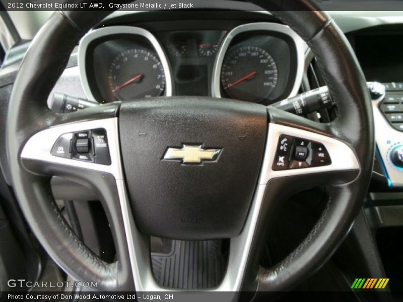 Graystone Metallic / Jet Black 2012 Chevrolet Equinox LT AWD