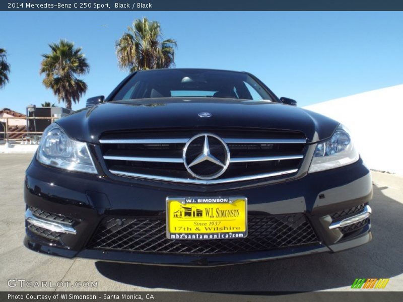 Black / Black 2014 Mercedes-Benz C 250 Sport