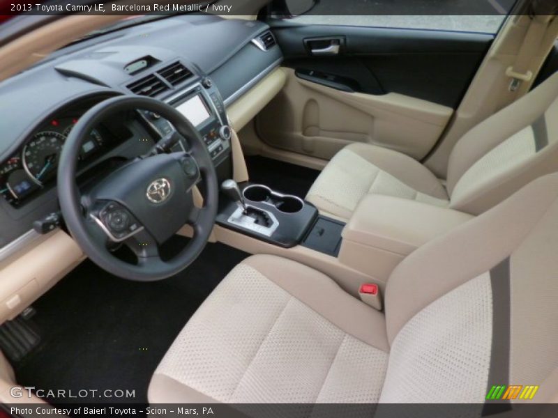 Barcelona Red Metallic / Ivory 2013 Toyota Camry LE