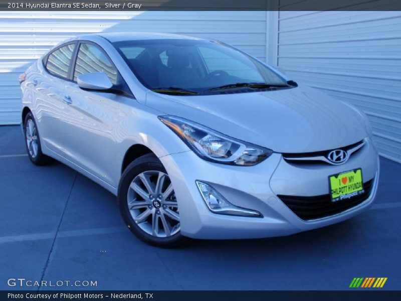 Silver / Gray 2014 Hyundai Elantra SE Sedan