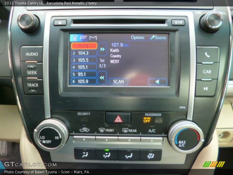 Barcelona Red Metallic / Ivory 2013 Toyota Camry LE