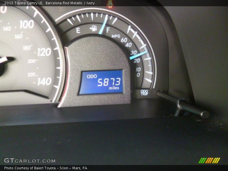 Barcelona Red Metallic / Ivory 2013 Toyota Camry LE