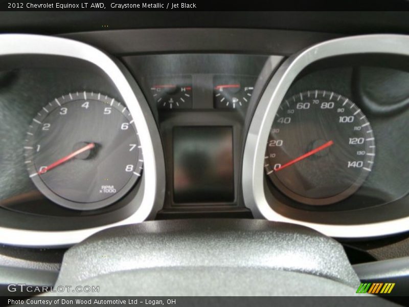 Graystone Metallic / Jet Black 2012 Chevrolet Equinox LT AWD