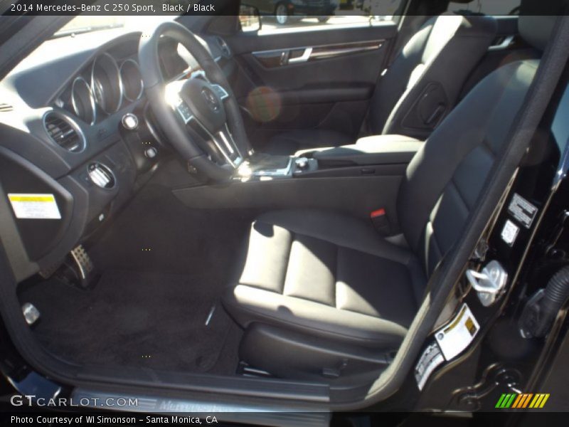Black / Black 2014 Mercedes-Benz C 250 Sport