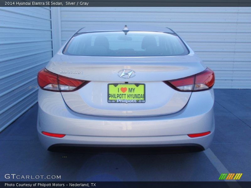 Silver / Gray 2014 Hyundai Elantra SE Sedan