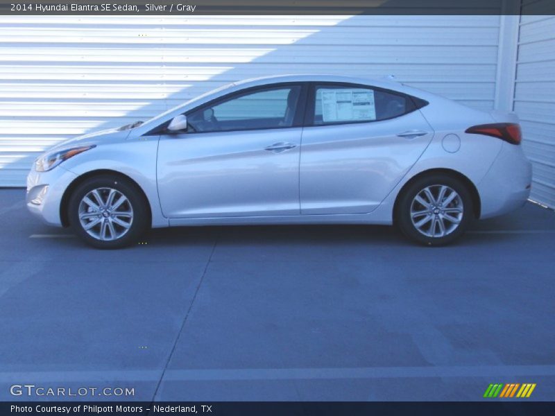 Silver / Gray 2014 Hyundai Elantra SE Sedan