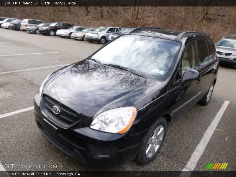 Black Cherry / Beige 2008 Kia Rondo LX