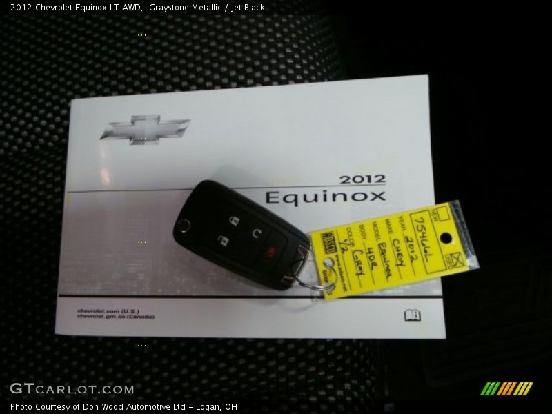Graystone Metallic / Jet Black 2012 Chevrolet Equinox LT AWD